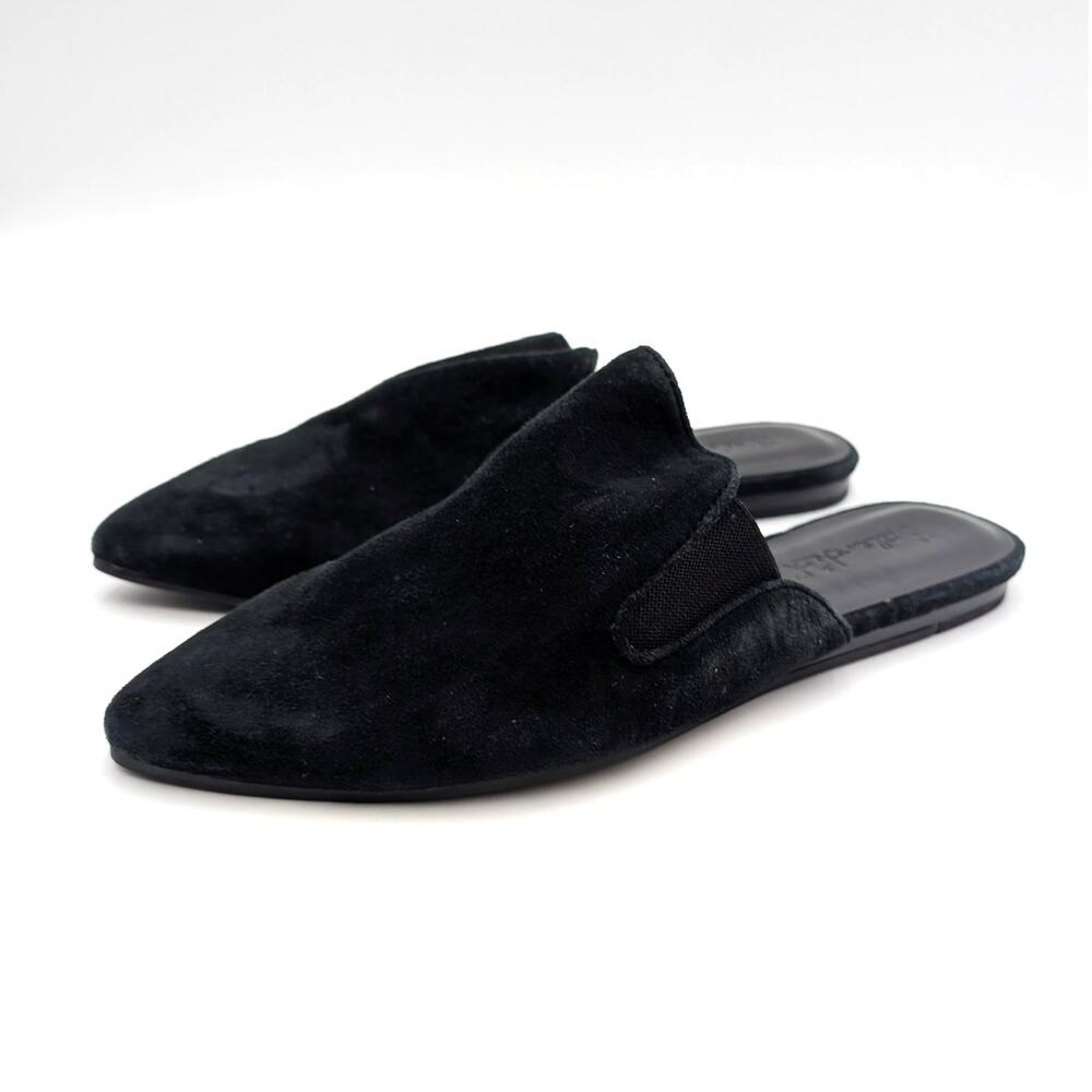 Splendid Liza Pointed Toe Slip On Mule Flats Women's Black Size US7.5M EU38